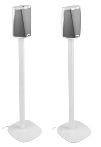 Cavus HES1W Twin Floor Tripod Stands for Denon HEOS 1 Pair - White