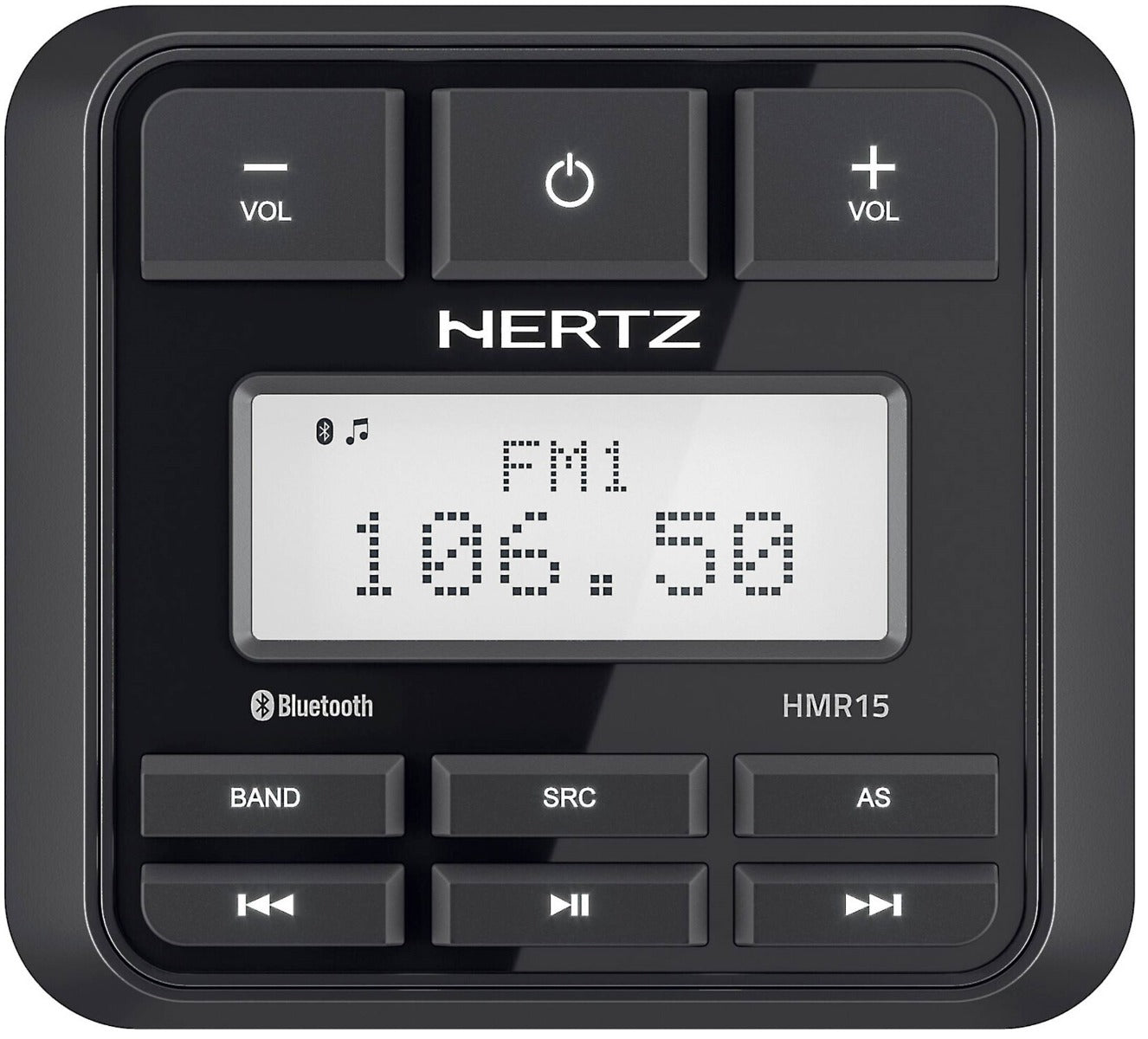 Hertz Marine HMR 15D  - 3" Compact Digital Marine Media Bluetooth Receiver