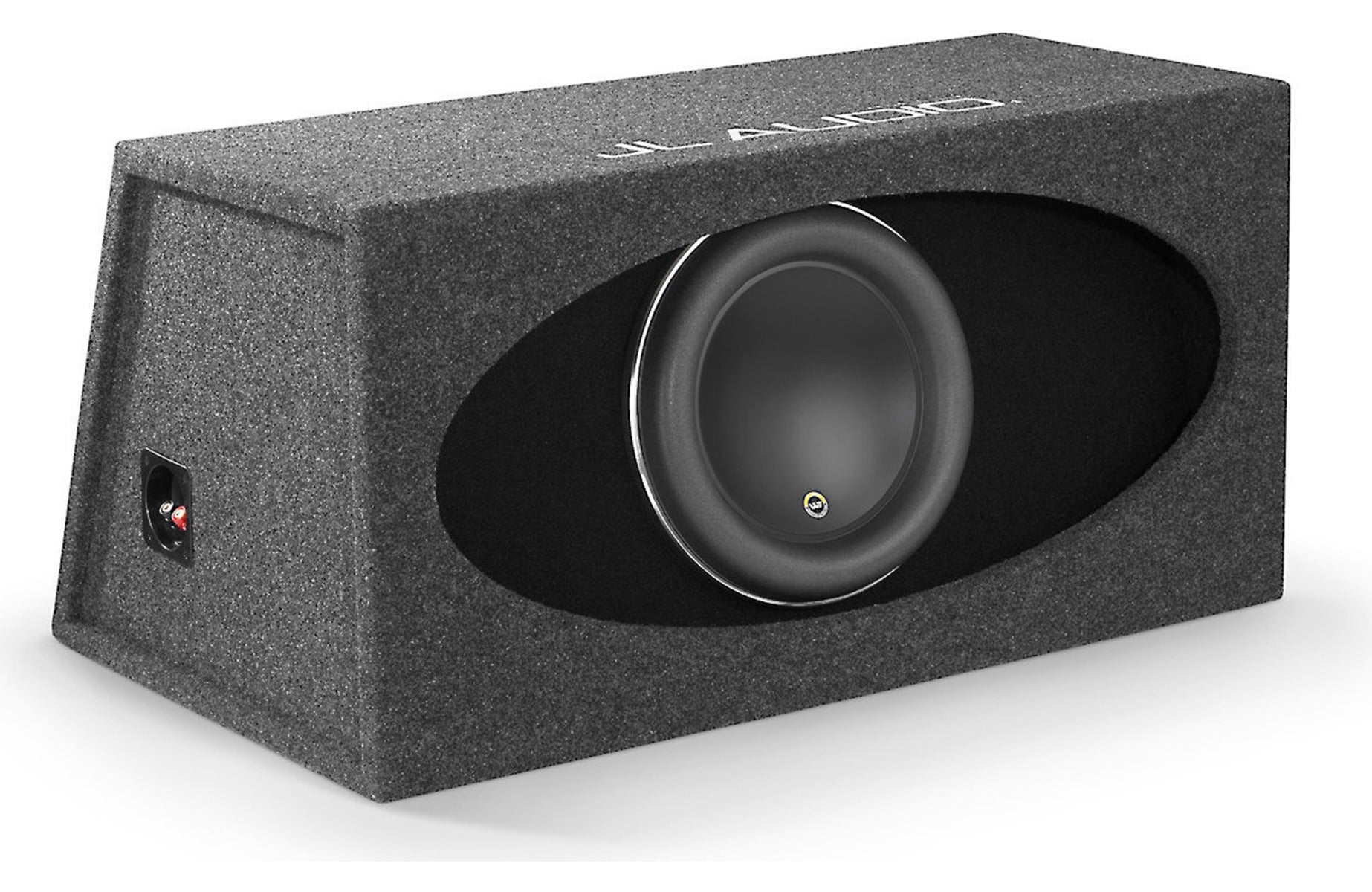 JL Audio HO112R-W7AE Ported H.O. Wedge™ enclosure with one 12" W7AE subwoofer