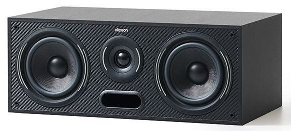 Elipson HORUS 10C 100W Centre Channel Bass Reflex Speaker - Black Carbon