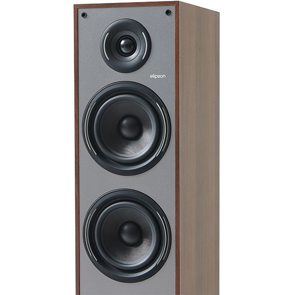 Elipson HORUS 11F 120W 2.5Way Active BT Floorstanding Bass Reflex Speaker - Walnut