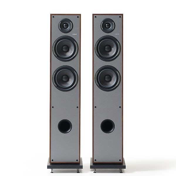 Elipson HORUS 11F 120W 2.5Way Active BT Floorstanding Bass Reflex Speaker - Walnut