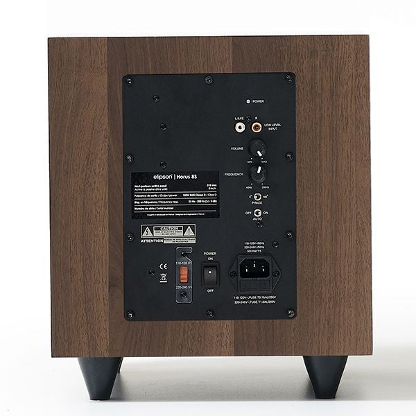 Elipson HORUS 8S Active Subwoofer - Walnut