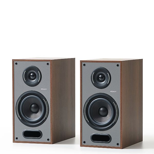 Elipson HORUS 6B 70W Bookshelf 2-Way Bass Reflex Speaker - Walnut