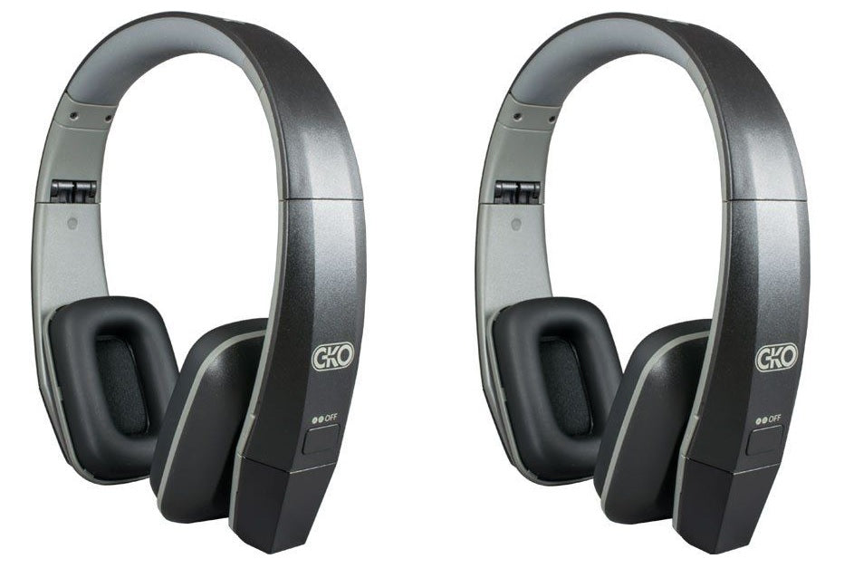 CKO HP-230 - Dual channel Infra red headphones Black Twin Pack