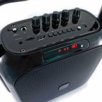 Caliber HPG516BTL Portable Bluetooth® Speaker Karaoke Machine Wireless Mic