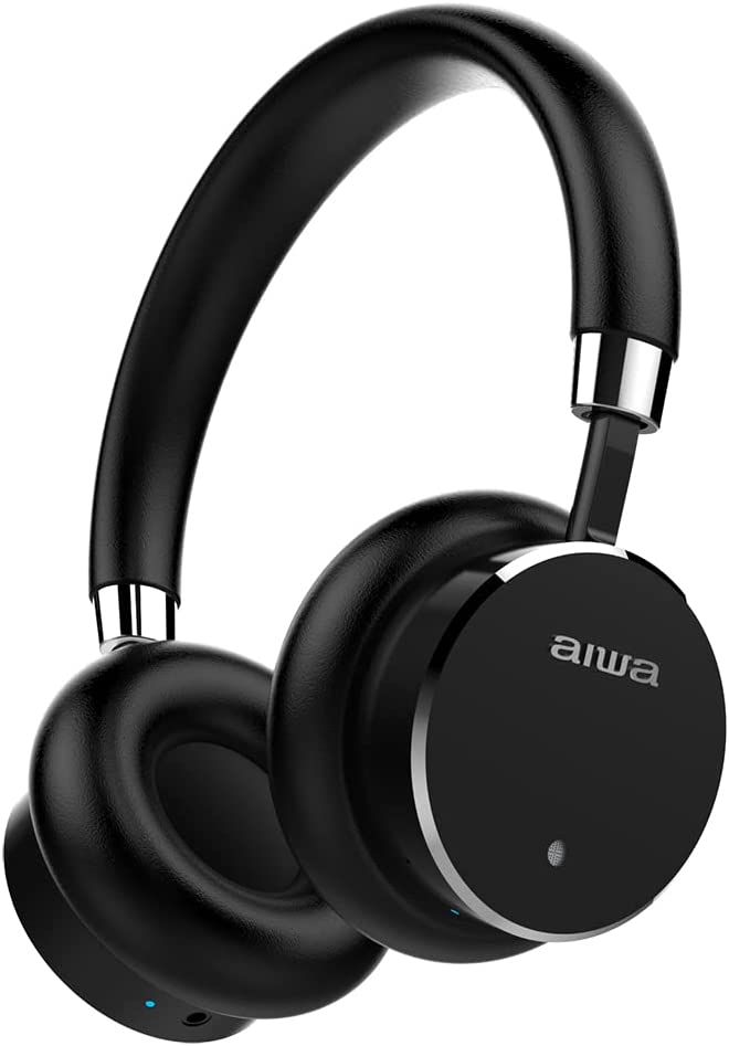 AIWA HSTBTN-800BK Bluetooth On-ear ANC active noise cancelling Headphones