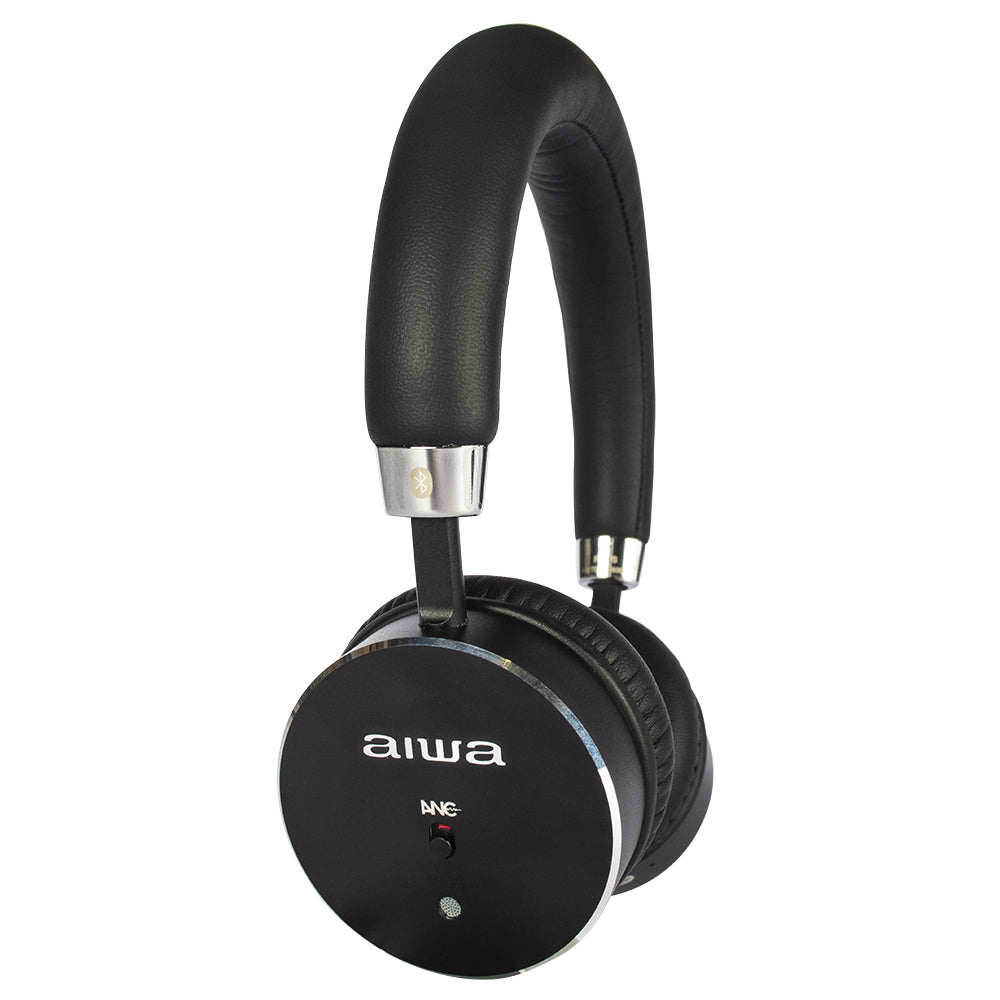 AIWA HSTBTN-800BK Bluetooth On-ear ANC active noise cancelling Headphones