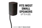 SANUS HTB3 Home Theater Series adjustable height for satellite speakers - Black