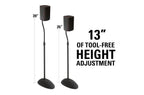 SANUS HTB3 Home Theater Series adjustable height for satellite speakers - Black