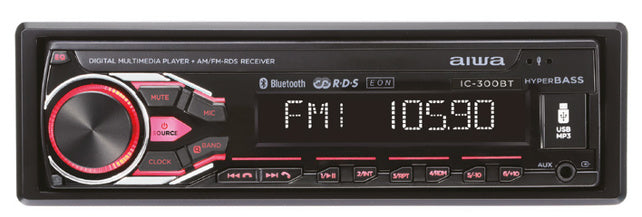 AIWA IC 300BT USB/iPod Ready, Android, Aux-input player with Bluetooth and RGB Illumination