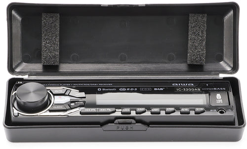 AIWA IC 320DAB Bluetooth DAB+ USB Tuner Din Mechless BT/DAB RGB Ilum Inc DAB Antenna