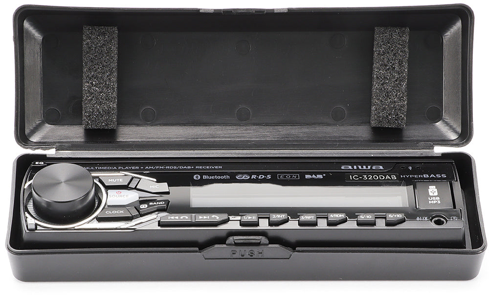 AIWA IC 300BT USB/iPod Ready, Android, Aux-input player with Bluetooth and RGB Illumination