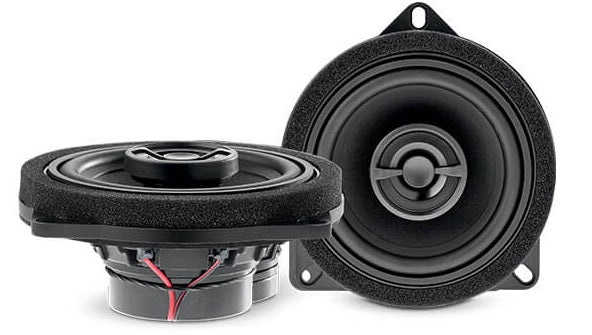 BMW 1 SERIES E81. E87 Focal ICBMW100 +  ICBMW100L SLIMLINE Custom Fit 4" 100mm 2 Way Coaxial Speakers 80 Watts