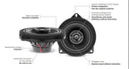 Focal ICBMW100L SLIMLINE Custom Fit 4" 100mm 2 Way Coaxial Speakers 80 Watts for BMW models