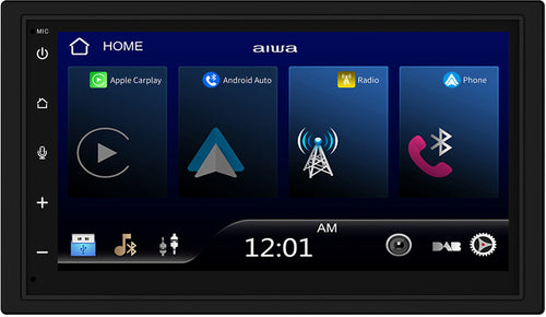 AIWA ICD 820DAB 6.75"  Double DIN Short body with Apple CarPlay Android Auto