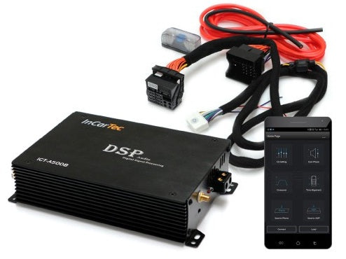 InCarTec ICT-A500B 5 channel DSP audio amplifier Bluetooth Control Streaming