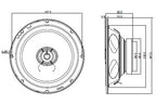 Blaupunkt ICX662 - 2-way Coaxial 165mm (6.5″) 125w speakers