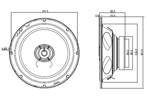 Blaupunkt ICX662 - 2-way Coaxial 165mm (6.5″) 125w speakers