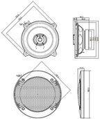 Blaupunkt ICX542 - 2-way Coaxial 130mm (5.25″) 105w speakers