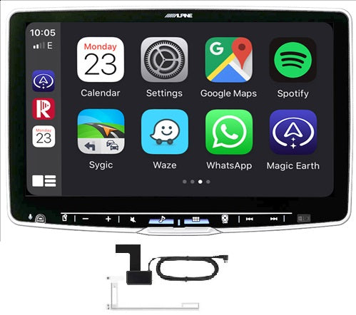 Alpine iLX-F115D Halo 11 Floating 11" Sat Nav Apple CarPlay Android Auto DAB Bluetooth w/ DAB Aerail