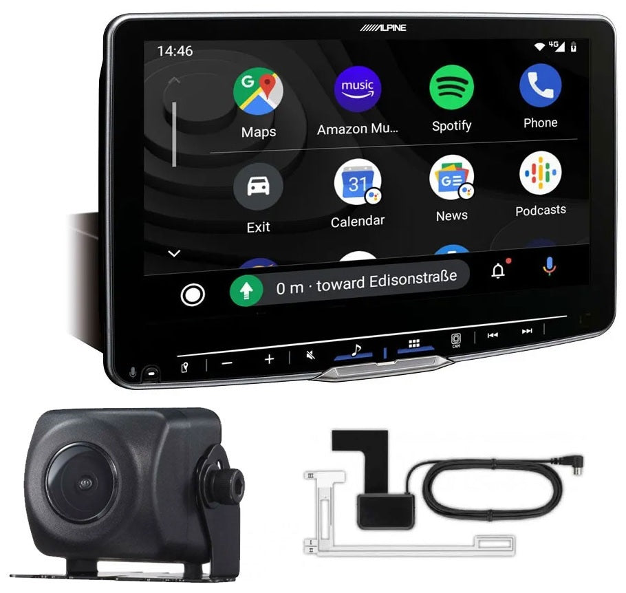Alpine iLX-F905D Halo9 9” Floating Touchscreen DAB Bluetooth CarPlay Android Spotify Waze HDMI Aerial and Reverse Camera