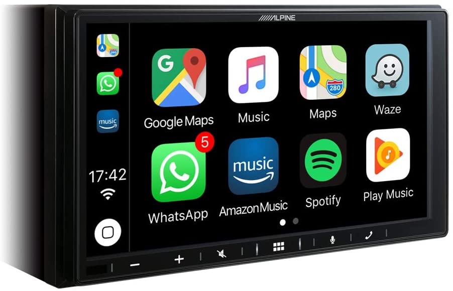 Alpine ILX-W650BT 7-inch Capacitive WVGA Digital Media CarPlay Android Auto Ready