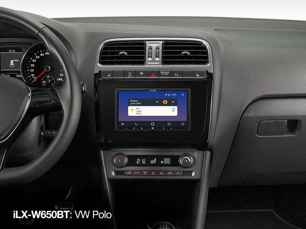 Alpine ILX-W650BT 7-inch Capacitive WVGA Digital Media CarPlay Android Auto Ready