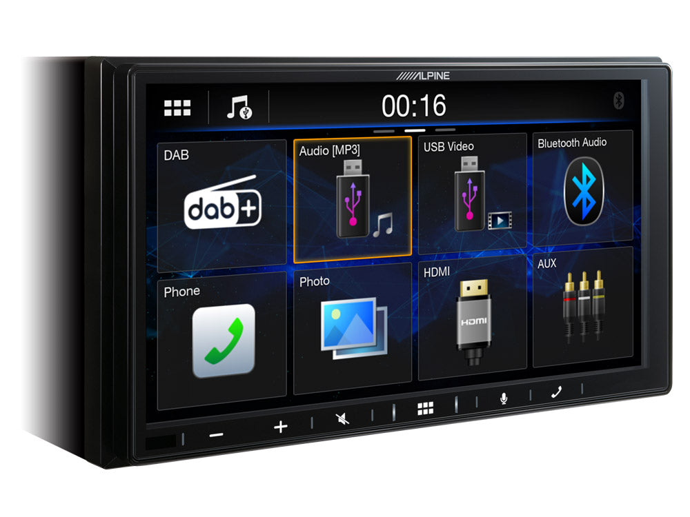 Alpine iLX-W690D + Pioneer ND-BC8 Camera 7-inch Capacitive WVGA Digital Media Apple CarPlay, Android Auto Ready