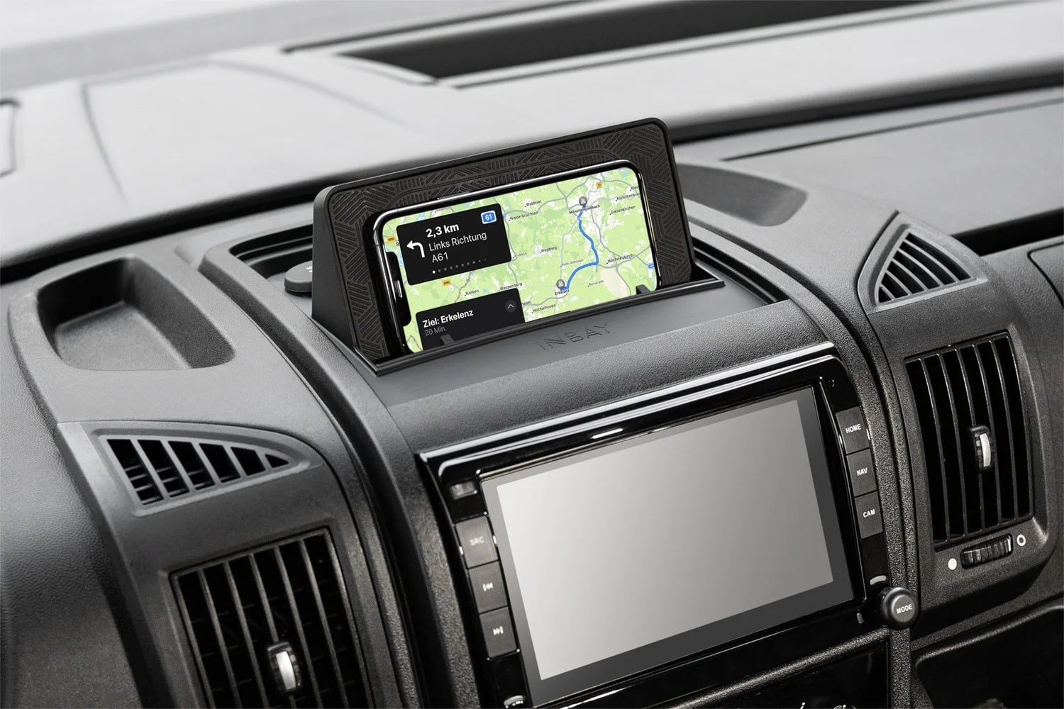 Ducato/ Boxer/ Relay van/ motorhome integrated Wireless smartphone charging tray (15W) INBAY INB-FIA-15W