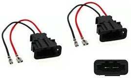 Porsche Boxster / Cayman / 911 (987/997) Car Audio Speaker Adapter Cables (Pair) 41-046