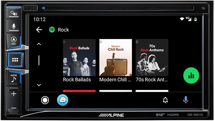 ALPINE INE-W611DC Camper 6.5" DVD/DIVX/CD//USB DAB+ digital radio, TomTom SatNav Apple CarPlay & Android Bluetooth