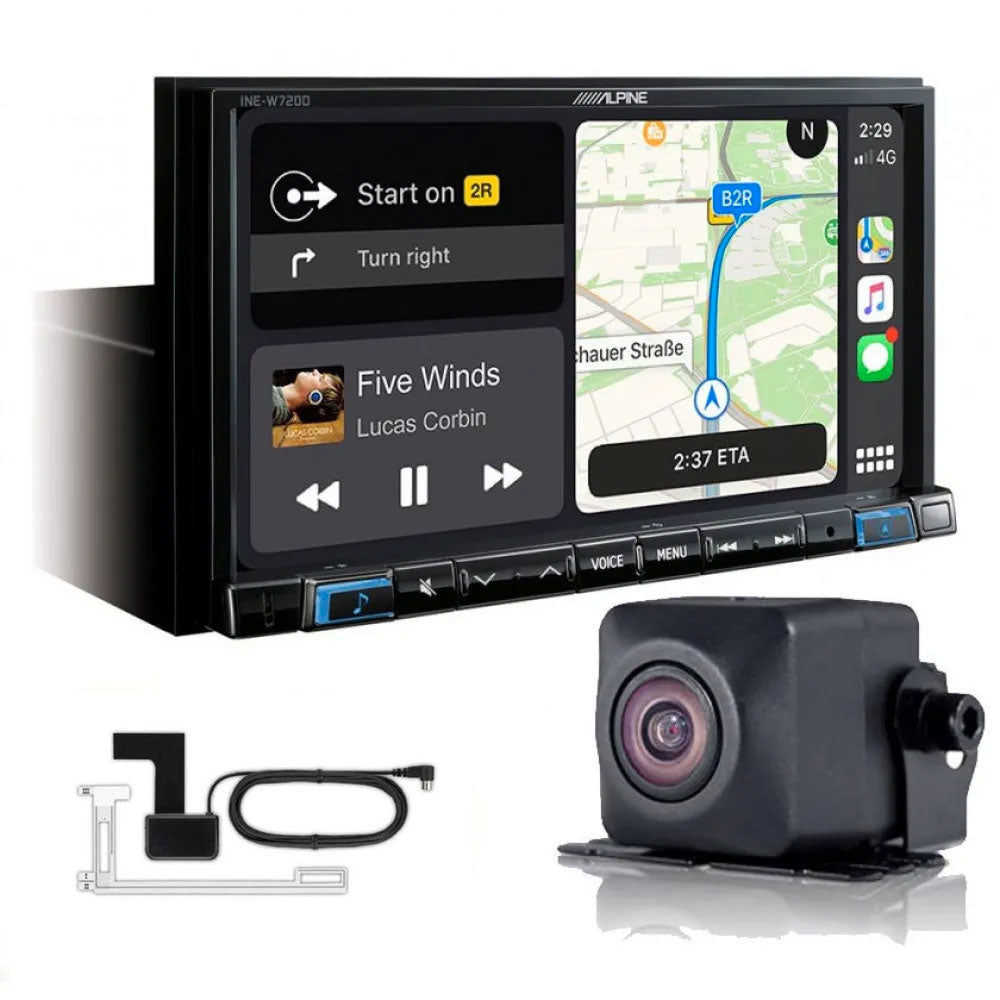 Alpine INE-W720D 7” Touch Screen Navigation with TomTom maps, Apple CarPlay Android Auto HDMI DAB+ Reverse Camera