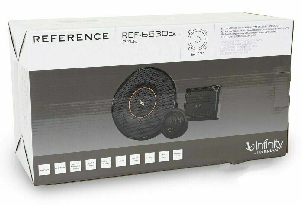 Infinity 6530cx Reference Series 2-Way 6-1/2" 165mm 270w Component Speaker System