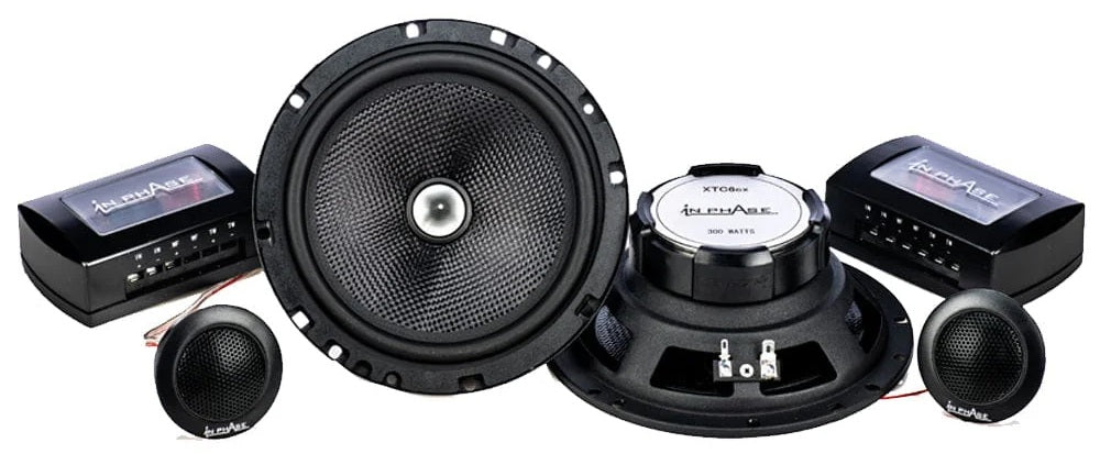 In Phase XTC6CX 250W 2-Way Component Door Speakers with Tweeters