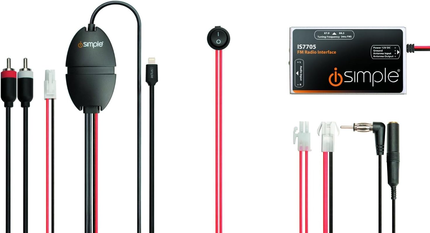 iSimple IS7705 Universal Car Kit with Audio Playback and Charging for Apple Devices
