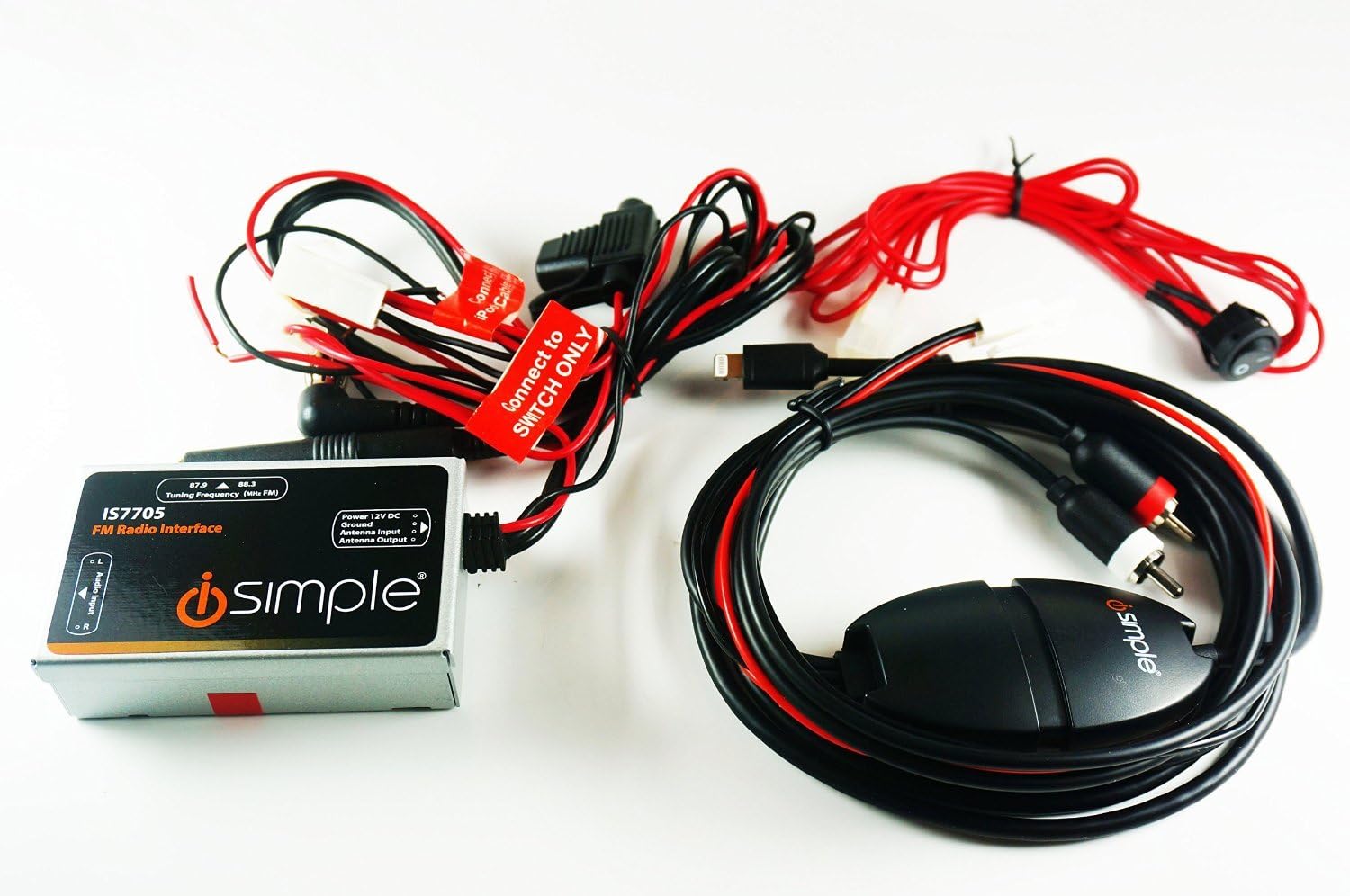 iSimple IS7705 Universal Car Kit with Audio Playback and Charging for Apple Devices
