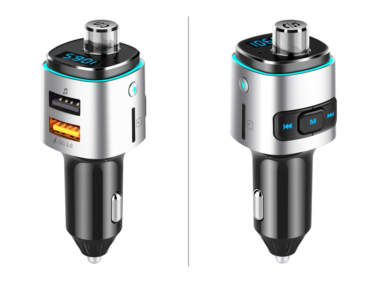 ISimple ISMGM508E Bluetooth Car Charger with Voice Assist - Charging - Call Hands-free - Music Streaming