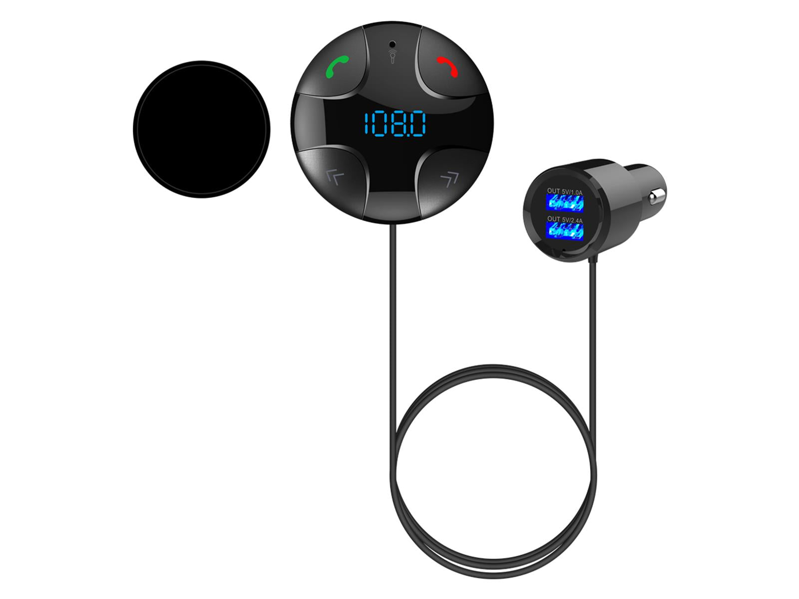 ISimple ISMGM510E iSimple Dashboard Bluetooth Car Charger, Voice Assist with controller