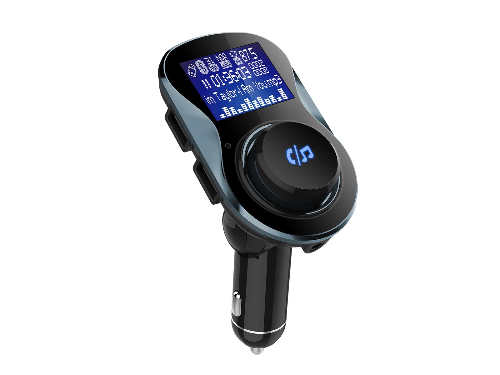 ISimple ISMGM511E FM Transmitter Car Kit - Charger - Hands-Free Calls - Music Streaming