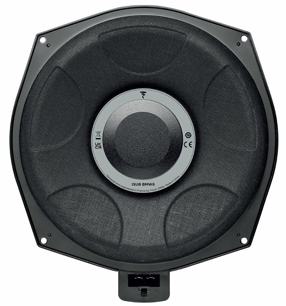 Focal ISUBBMW 2 - 8" Underseat 2-Ohm Subwoofer Kit for BMW Twin Pack