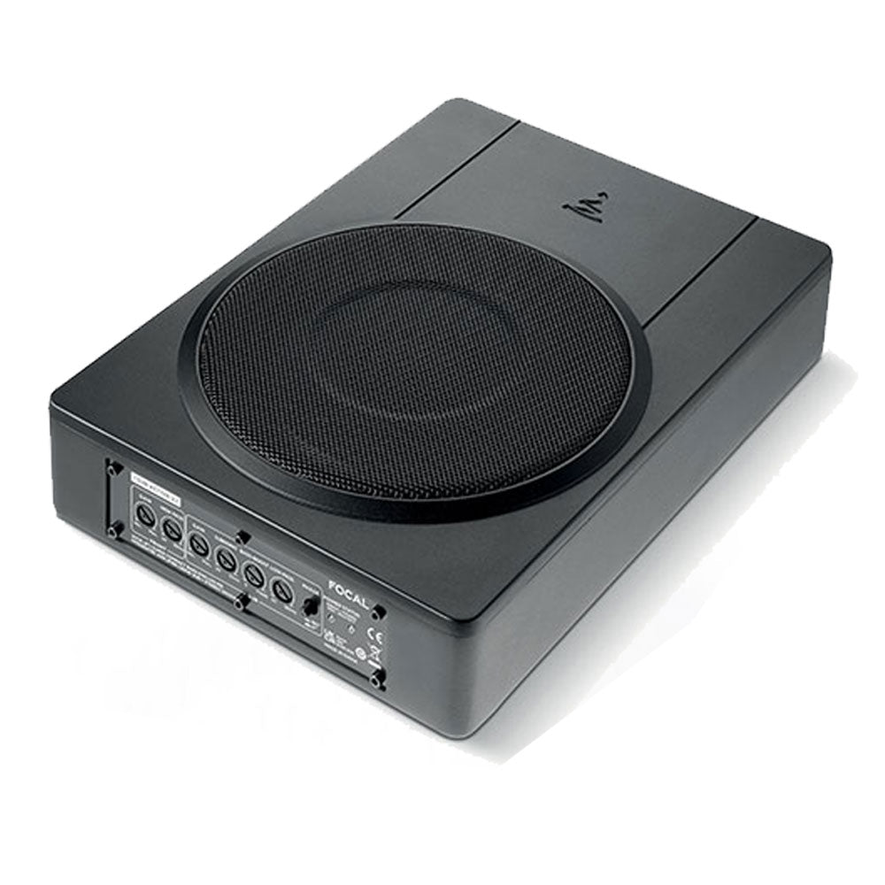 Focal 165AS 2-Way 6.5" Component Car Speakers With Focal ISUB ACTIVE Amplified Bass Under Seat Active Subwoofer Packs