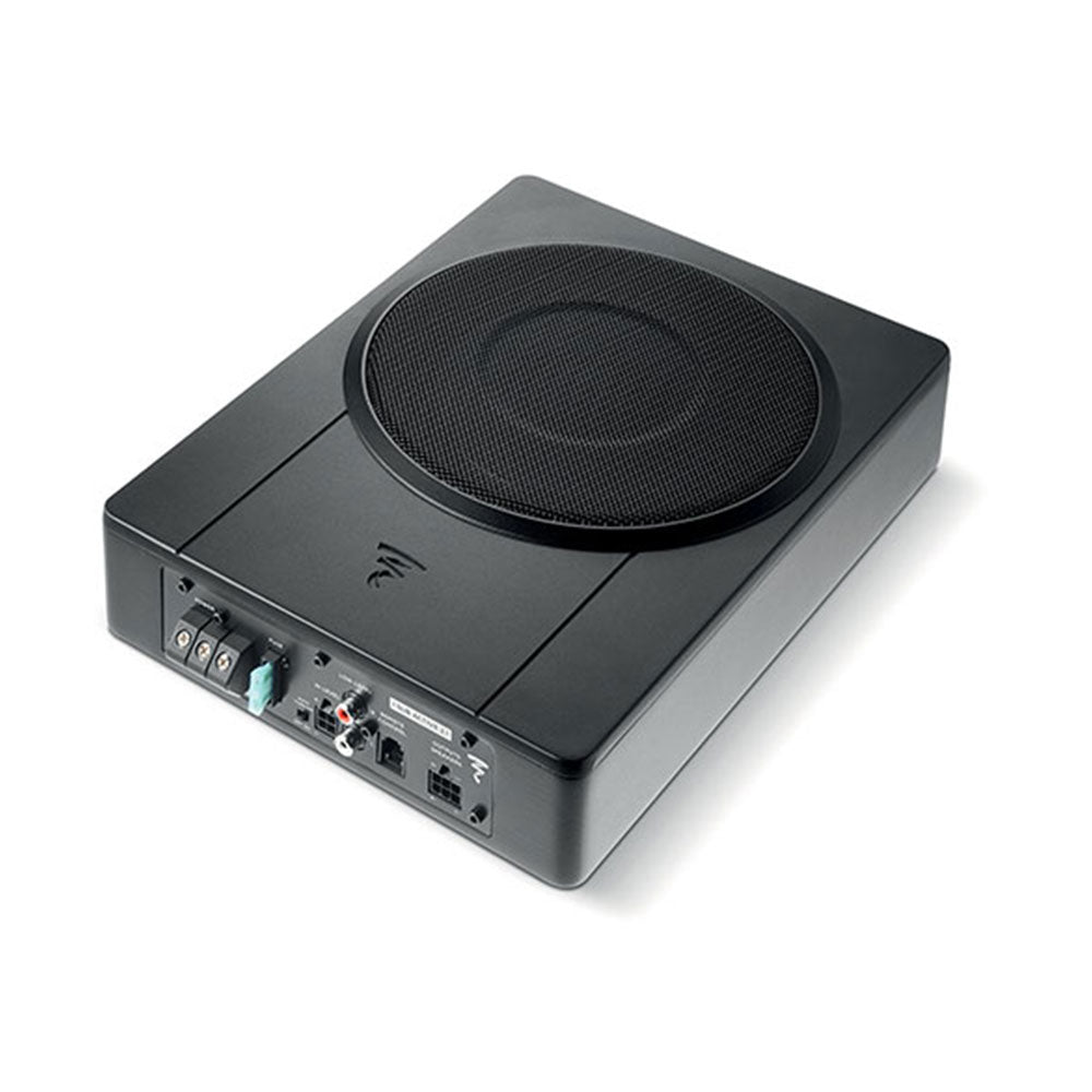 Focal 165AS 2-Way 6.5" Component Car Speakers With Focal ISUB ACTIVE 2.1 Amplified Bass Under Seat Active Subwoofer Packs