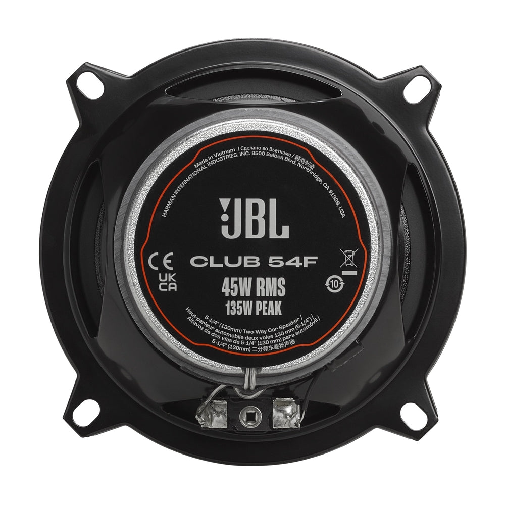 JBL Club 54F Club Series 5-1/4 inch 135 Watt  2-way Coaxial Car Speakers