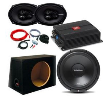 JBL Stage A6004 Amp and Rockford R2D4-10 10" 500W Sub R169X3 - 6”x9”  package deal