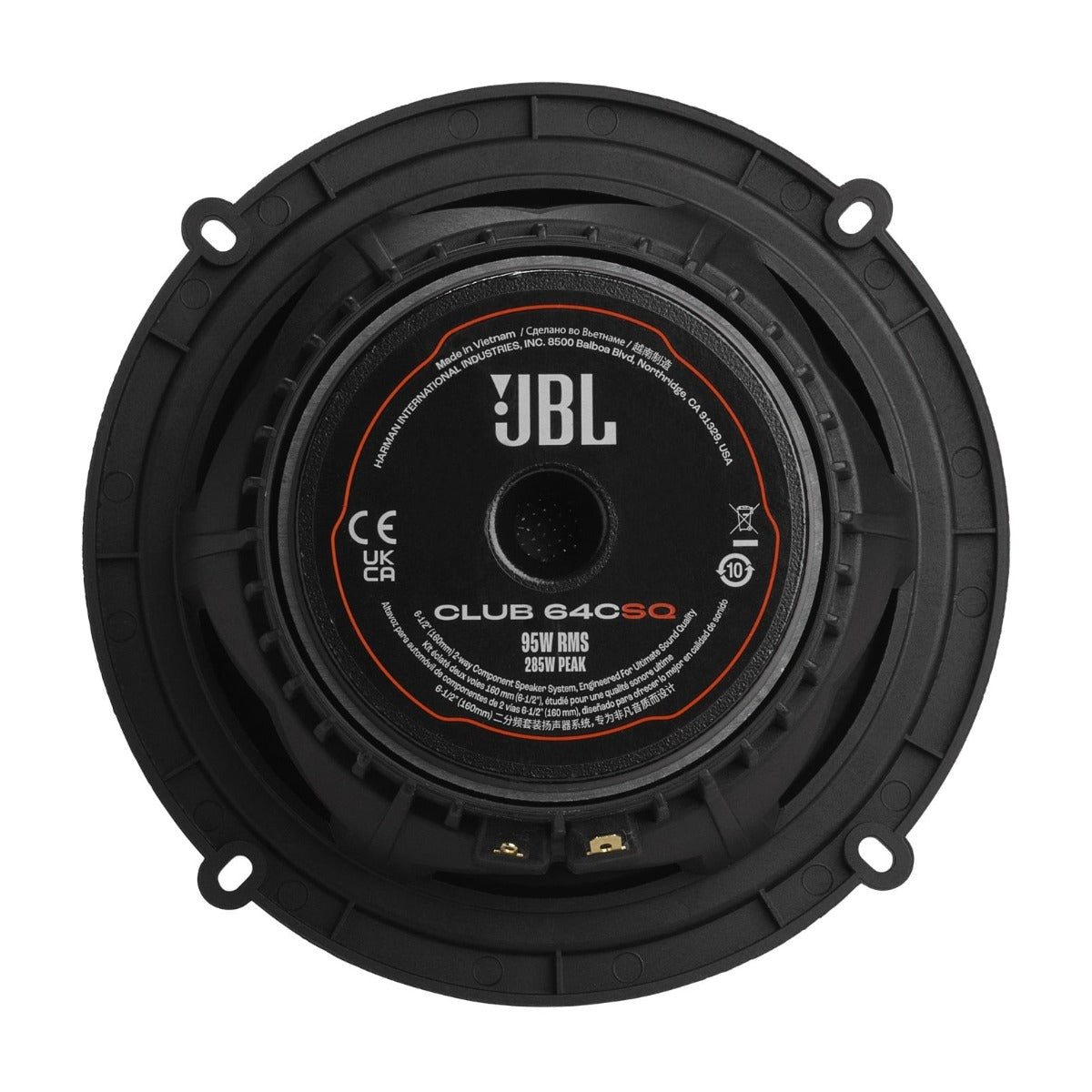 JBL CLUB 64CSQ 570 Watt 2-way Component Car Speakers