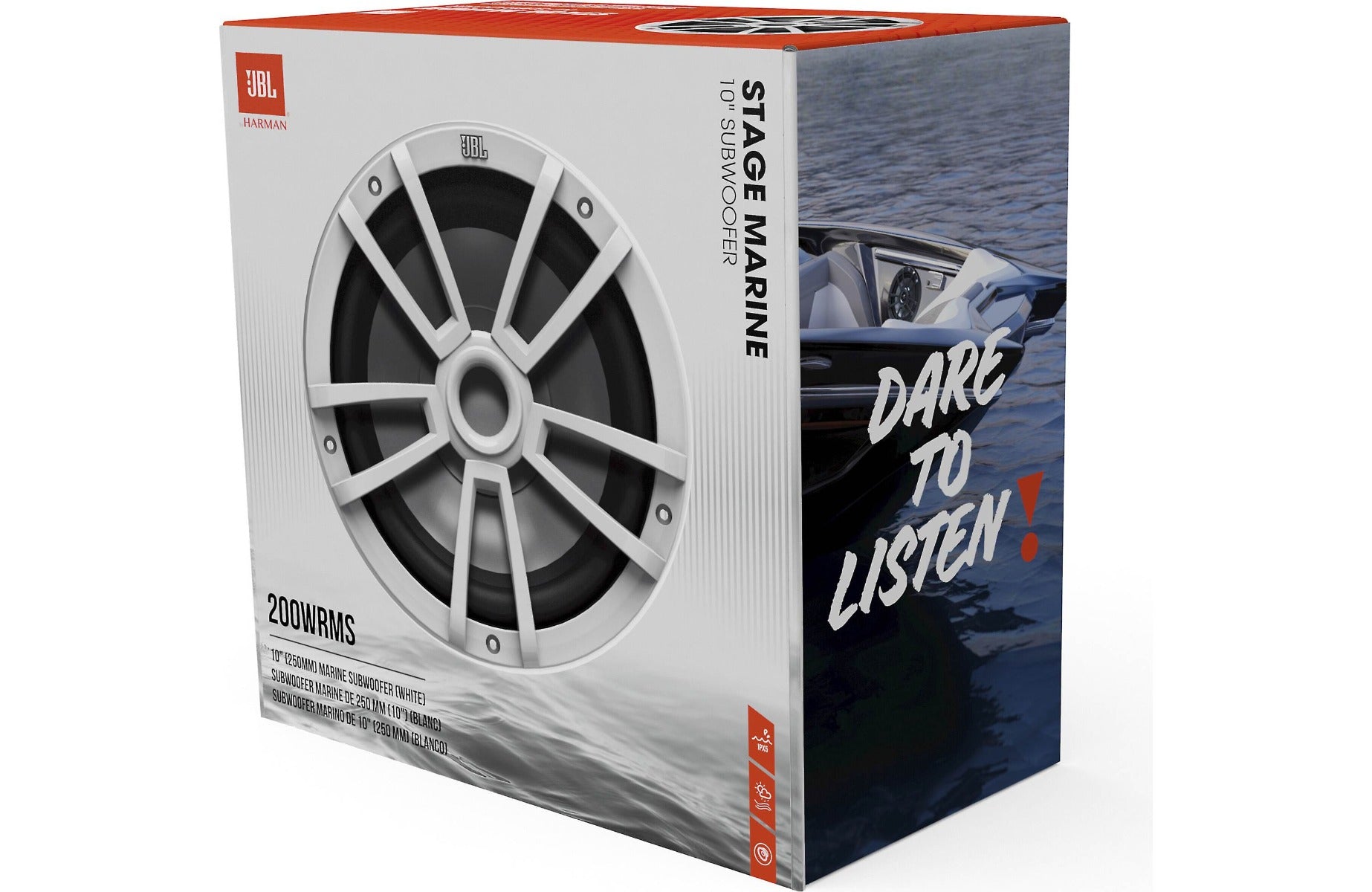 JBL Marine Stage10 Marine 10" SVC 4-Ohm Subwoofer in White