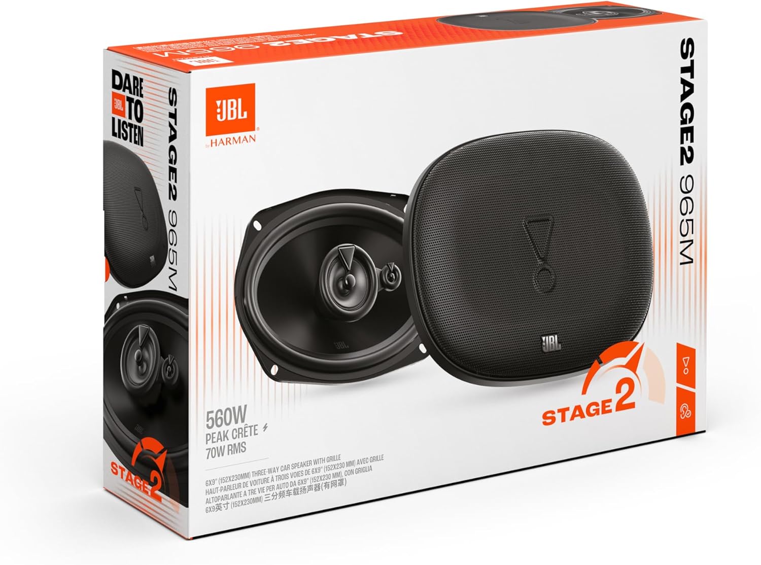 JBL Stage2 GEN2 965M - 6"x9" 3-Way Coaxial Speakers