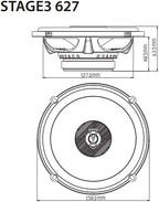 Skoda Fabia Up to 2001 with JBL Stage3 627 - 6.5"  225 Watt  2-way Coaxial Speakers