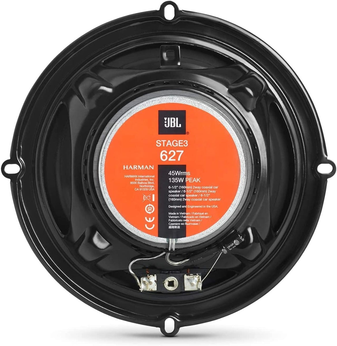 JBL Stage3 627 - 6.5"  225 Watt  2-way Coaxial Car Speakers